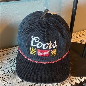 Coors Banquet Black Corduroy Hat
